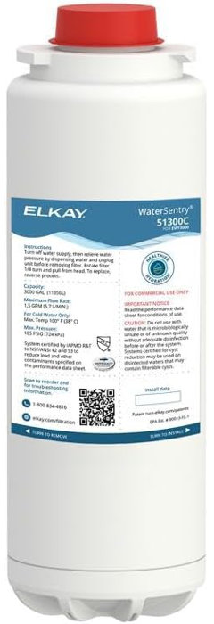 AQUWOW 51300C Replacement Water Filter For Premium Filtration - Compatible With